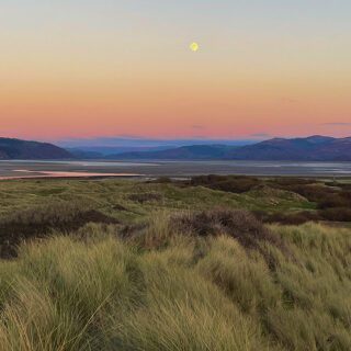 The Moon at Sunset