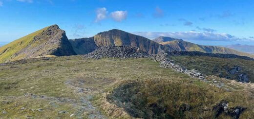 Our ridgline and summits for the day