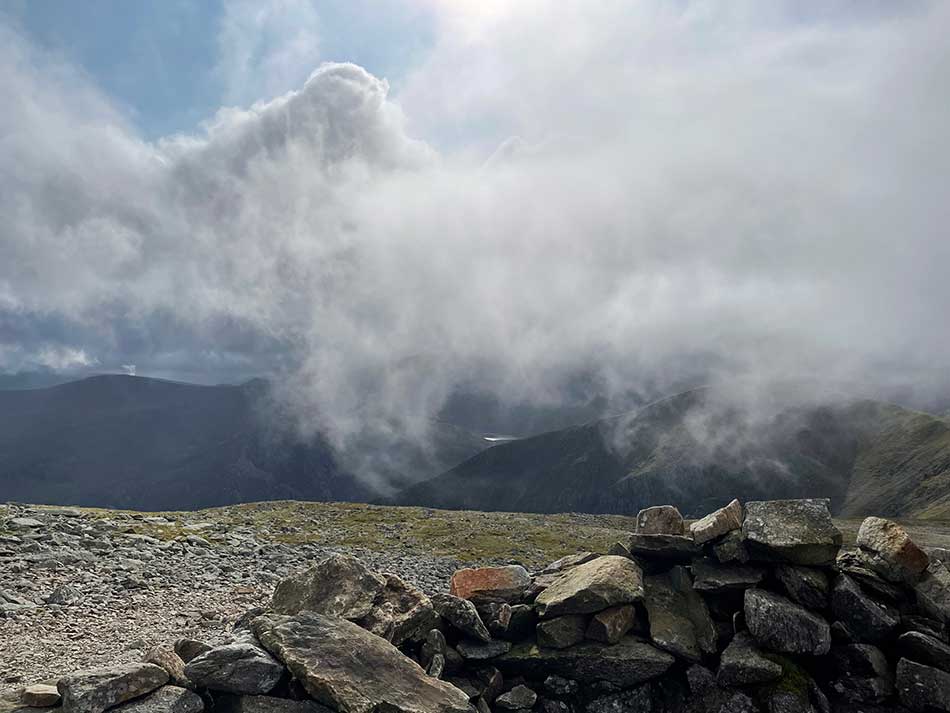 Clouds at Carnedd Dafydd