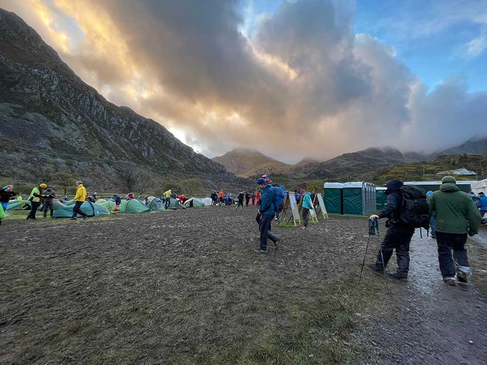 Day 2 dawns at the campsite