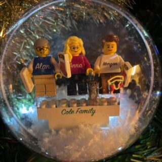 Alan, Anna and Morgan Lego Bauble