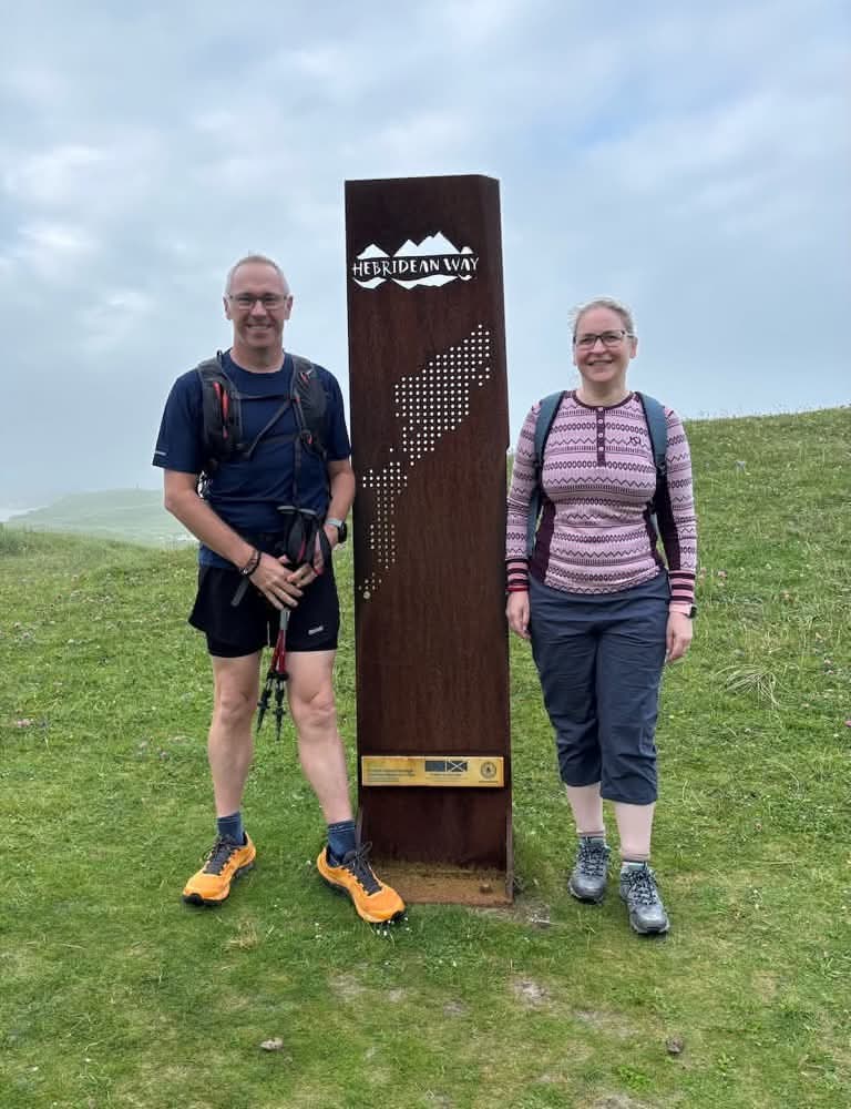 The start of the Hebridean Way