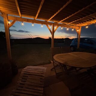 Sunset from the patio