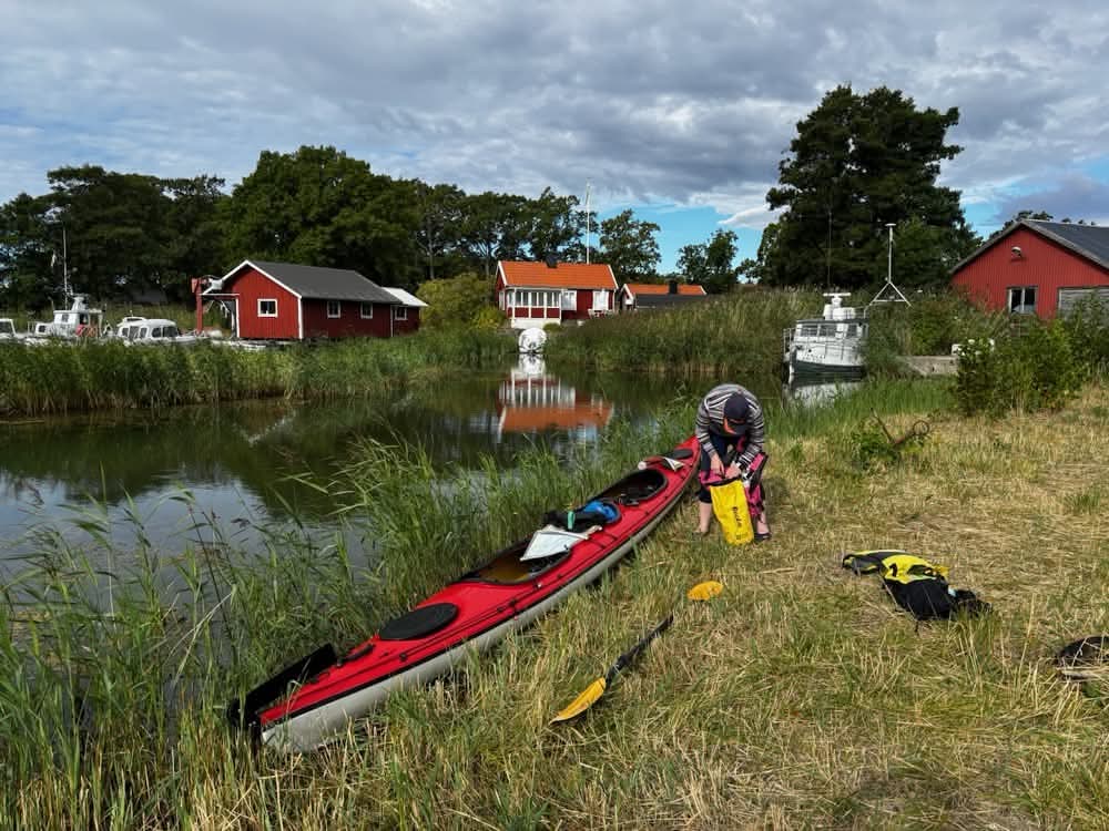 Kayak Mooring on Aspöja