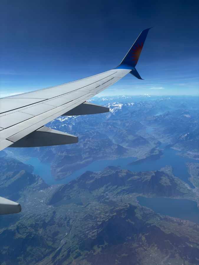 Views on the flights there