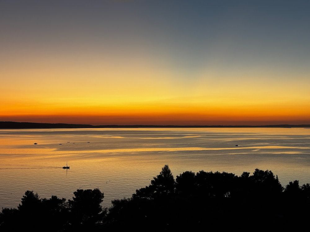Sunset at the end of our holiday