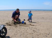 Sand-castles on the beach